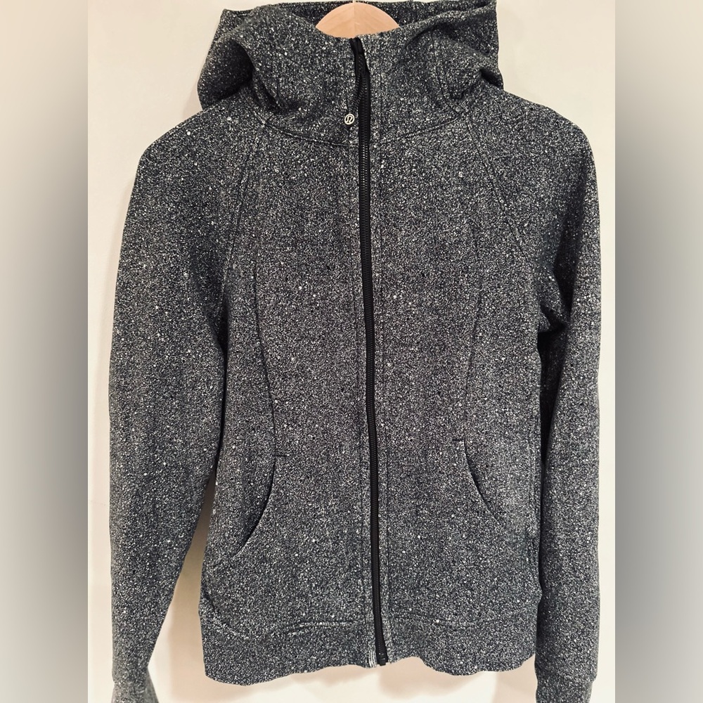 Lululemon scuba full zip hoodie / Grey / size 10